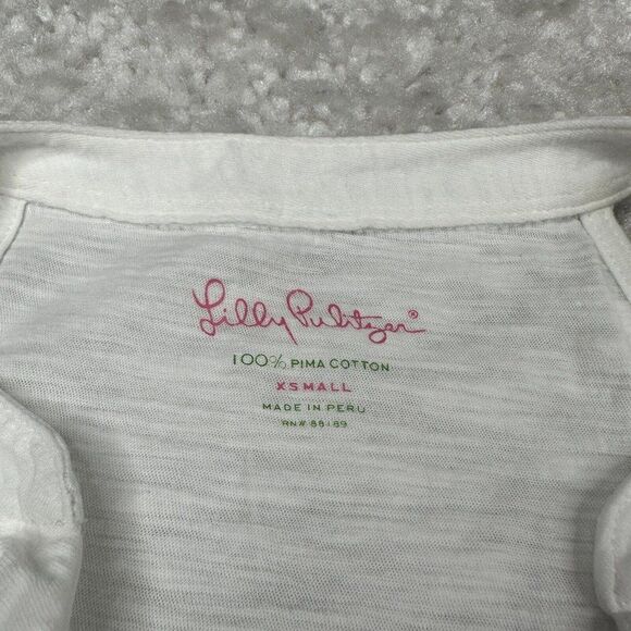 Lilly Pulitzer Shay Ruffled Top White - Picture 4 of 12